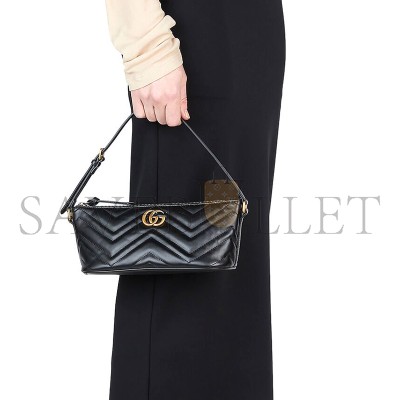 GUCCI GG MARMONT SHOULDER BAG 739166 AABZB 1000 (23*12*20cm)